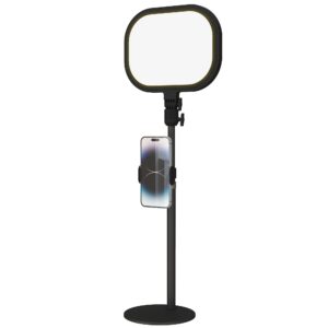 Led-sengelampe, 10 dæmpningsniveauer, 5 farver, hukommelsesfunktion, metal, sort