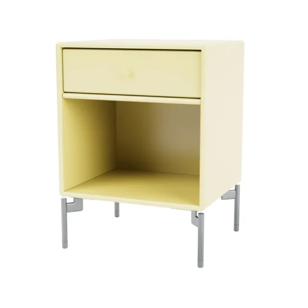 Montana Dream sengebord camomile 159, ben i krom
