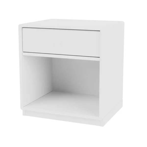 Montana Dream sengebord new white 101, sokkel 3 cm