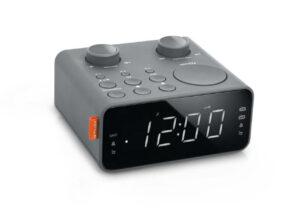 Muse M-17 Vækkeur med Radio (Dual Alarm) - LED Display, Snooze - Grå