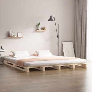 Palleseng 140x200 cm massivt fyrretræ