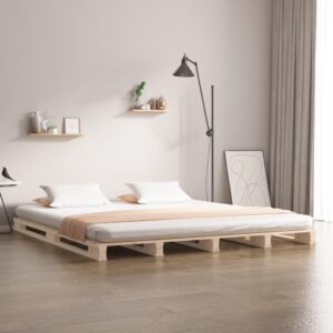 Palleseng 160x200 cm massivt fyrretræ