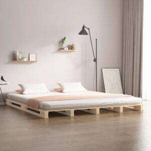 Palleseng 180x200 cm Super King massivt fyrretræ