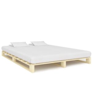 Pallesengestel 140x200 cm massivt fyrretræ