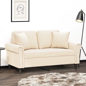 Pyntepuder 2 stk. 40x40 cm velour brun