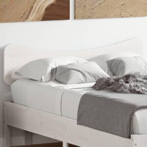 Sengegavl 135 cm massivt fyrretræ hvid