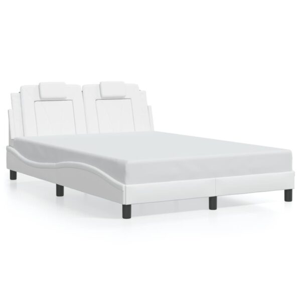 Sengeramme Viana med LED uden madras 140x200 cm hvid
