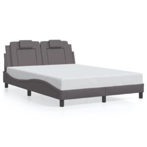 Sengeramme Viana med LED uden madras 140x200 cm lysegrå
