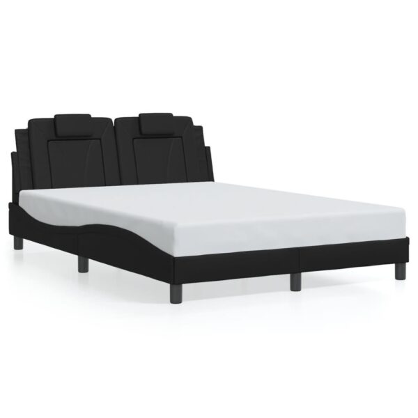 Sengeramme Viana med LED uden madras 140x200 cm sort