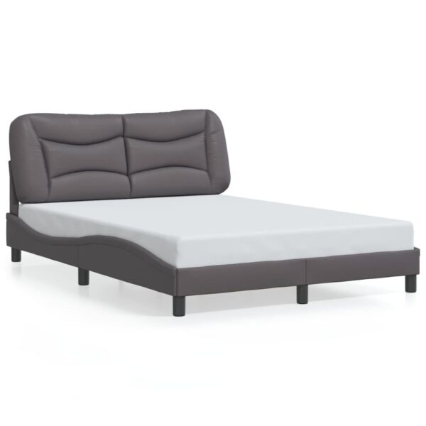 Sengeramme med LED uden madras Hvar 140x200 cm lysegrå