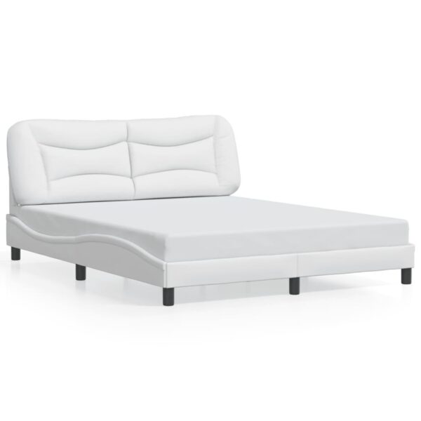 Sengeramme med LED uden madras Hvar 160x200 cm hvid