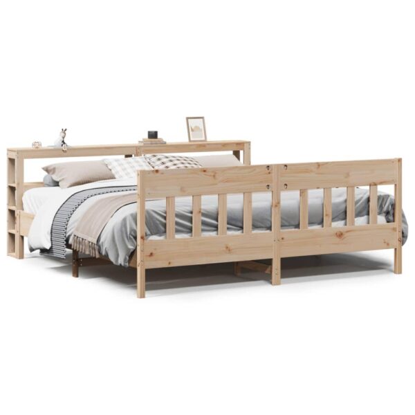 Sengeramme uden madras 180x200 cm massivt fyrretræ