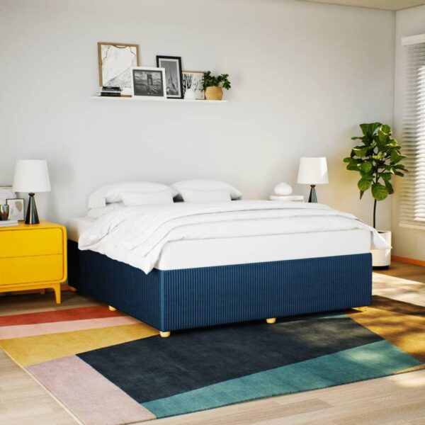 Sengeramme uden madras 180x200 cm stof blå