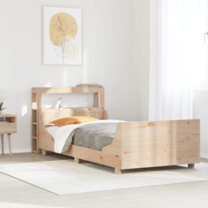 Sengeramme uden madras 90x200 cm massivt fyrretræ