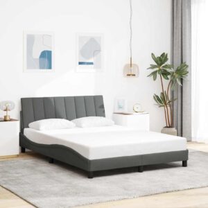 Sengeramme uden madras Hanko 140x200 cm stof mørkegrå