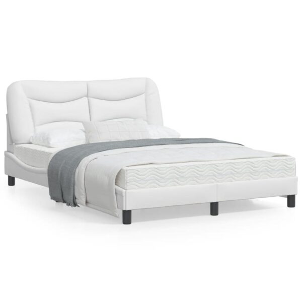 Sengeramme uden madras Hvar 140x200 cm kunstlæder hvid