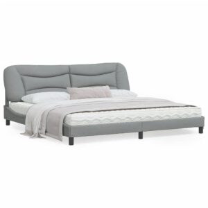 Sengeramme uden madras Hvar 200x200 cm stof lysegrå