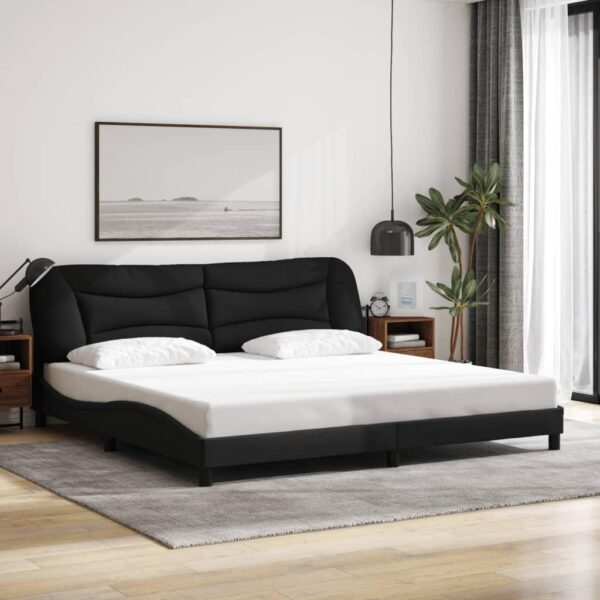 Sengeramme uden madras Hvar 200x200 cm stof sort