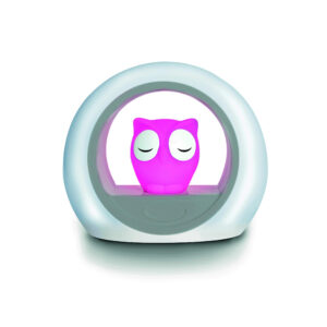Zazu Lou Natlampe - Lyser ved Lydaktivering, Justerbar Lysstyrke - Pink