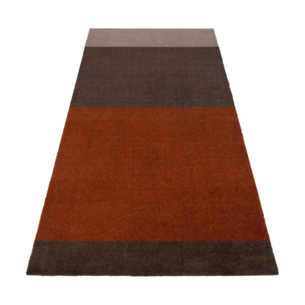 tica copenhagen Stripes entrétæppe/løber horisontal Brown/terrakotta 90x200 cm