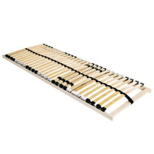 vidaXL Lamelbund Brun 70 x 190 cm Solid bøg