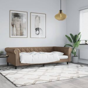 vidaXL daybed 100x200 cm kunstlæder cappuccinofarvet