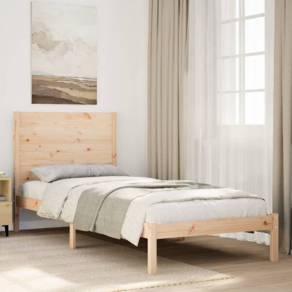 vidaXL ekstra lang sengeramme uden madras 90x210 cm massivt træ