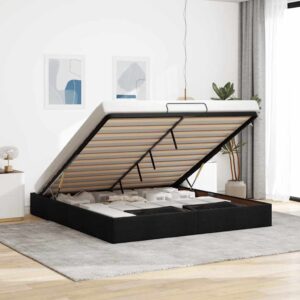 vidaXL osmannisk sengeramme uden madras 200x200 cm stof sort