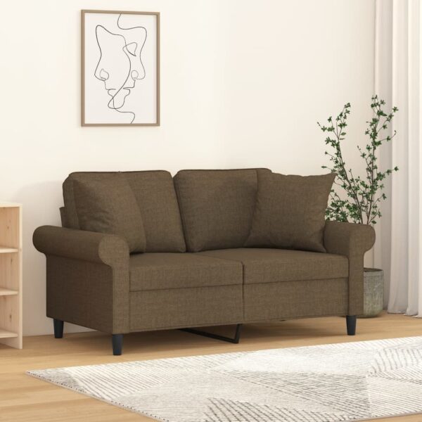 vidaXL pyntepuder 2 stk. 40x40 cm stof brun