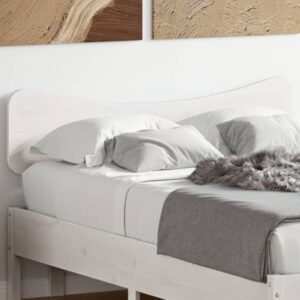 vidaXL sengegavl 135 cm massivt fyrretræ hvid