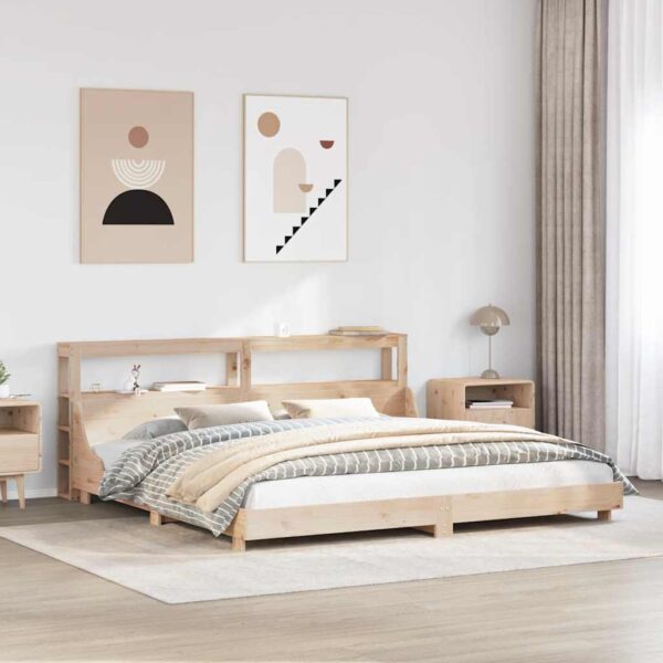 vidaXL sengeramme uden madras 180x200 cm massivt fyrretræ