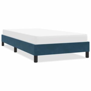 vidaXL sengeramme uden madras 90x210 cm fløjl mørkeblå