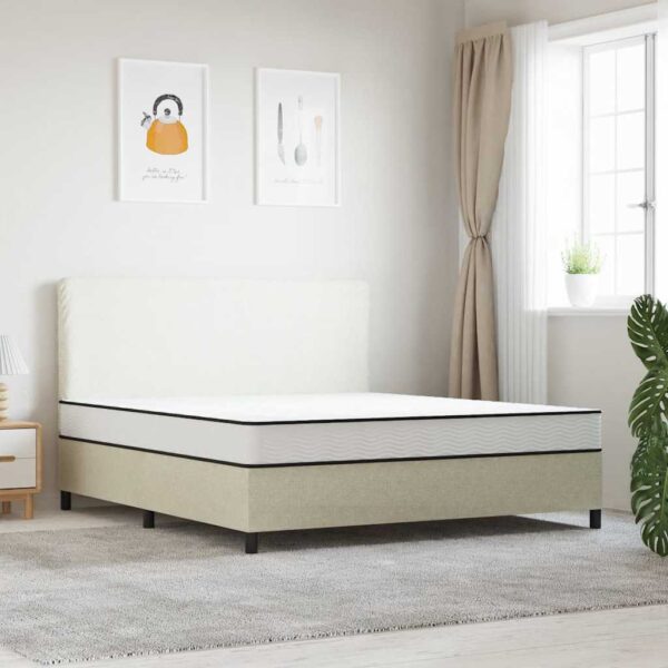vidaXL springmadras med bonellfjedre 200x200 cm medium kingsize