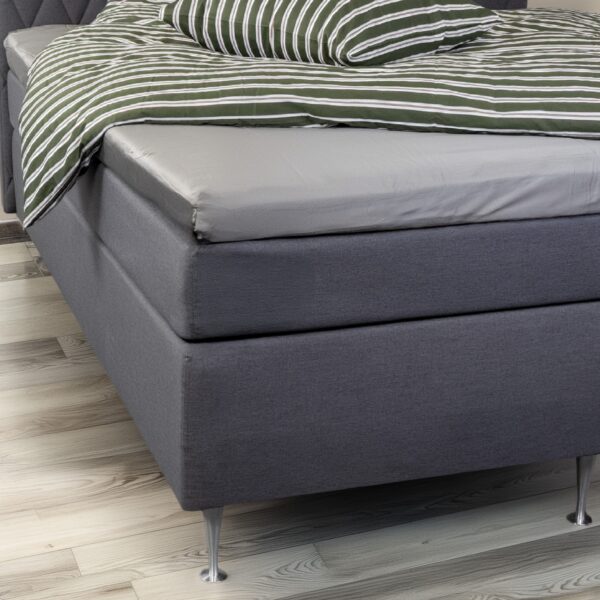 Bambus lagen - Kuvertlagen 90x200x8 cm - Lys grå - 100% bambus - Lagen til topmadras