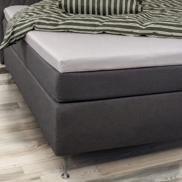 Bambus lagen - Kuvertlagen 90x200x8 cm - Lysegrå - 100% Naturlig bambus - Lagen til topmadras