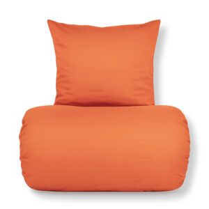 Bambus sengetøj - 100% bambus - Orange satinvævet