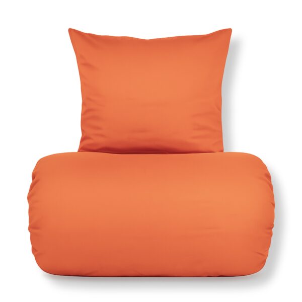 Bambus sengetøj - 100% bambus - Orange satinvævet