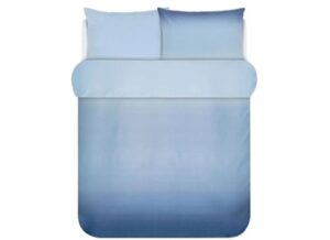 Blåt sengetøj 140x220 cm - Juom Blue - Vendbar design - Sengelinned i 100% Bomuldssatin - Marc O'Polo