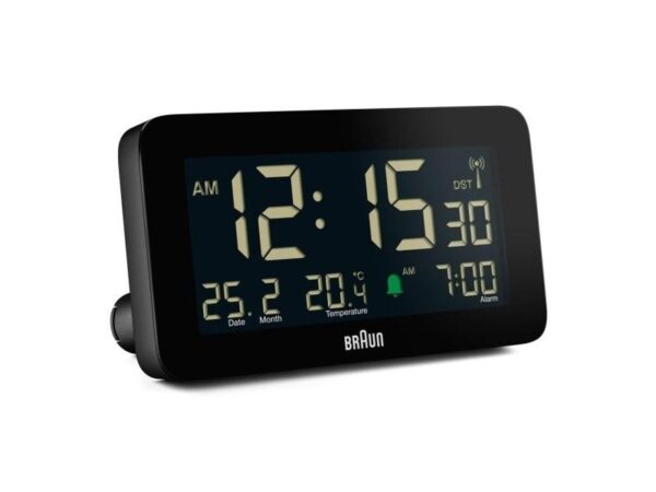 Braun BC10B-DCF trådløst digitalt vækkeur – sort