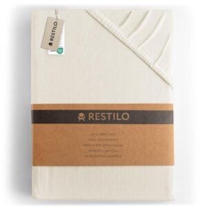 DecoKing Amber faconlagen jersey 160–180×200 cm – creme