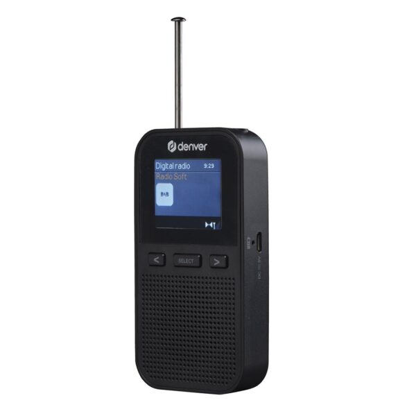 Denver DAH-126 DAB+/FM vækkeur med radio - sort