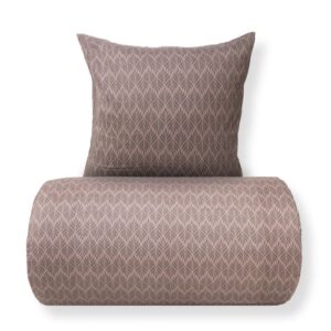 Dobbelt sengetøj 200x200 cm - Microfiber - Brunt mønster