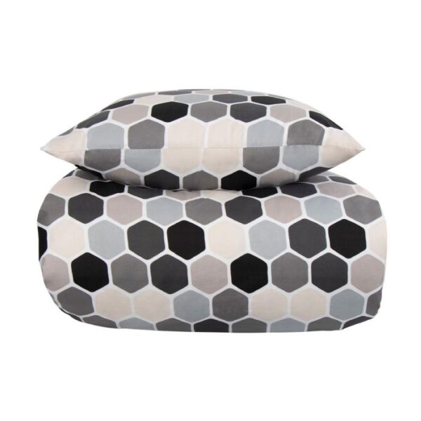 Dobbelt sengetøj 200x200 cm - Microfiber - Cube print