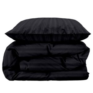Dobbelt sengetøj 200x220 cm - 100% Damaskvævet bomuldssatin - Södahl Noble - Antracitgrå