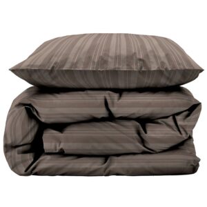 Dobbelt sengetøj 200x220 cm - 100% Damaskvævet bomuldssatin - Södahl Noble - Brun