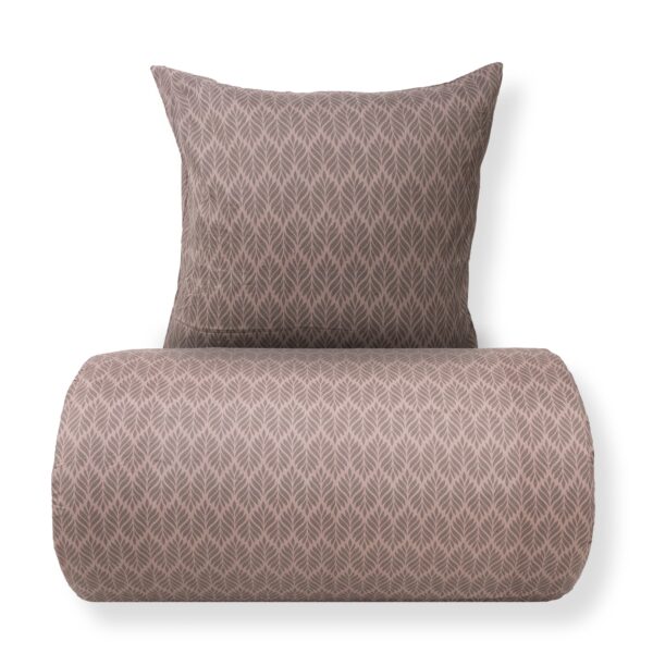 Dobbelt sengetøj 240x220 cm - Microfiber - Brunt mønster