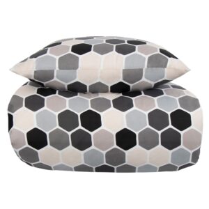 Dobbelt sengetøj 240x220 cm - Microfiber - Cube print