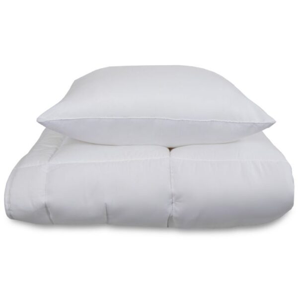 Dyne og pude sæt - Helårsdyne + Hovedpude 140x200 cm/60x63 cm - Zen Sleep fiberdyne og fiberpude