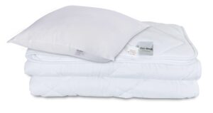 Dyne og pudesæt - Helårsdyne 140x220 cm + pude 60x63 cm - Fiberdyne - Zen Sleep allergivenlig dyne og pude