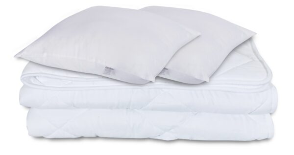 Dyne og pudesæt - Helårsdyne 200x220 cm + 2 puder 60x63 cm - Fiberdyne - Zen Sleep allergivenlig dyne og pude